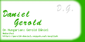 daniel gerold business card